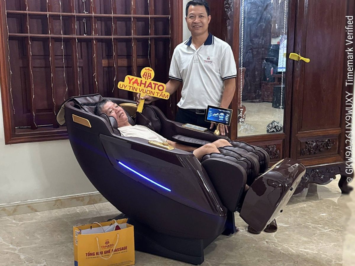 Ghế Massage YAHATO – Món Quà Ý Nghĩa Chăm Sóc Sức Khỏe Cho Bố Mẹ