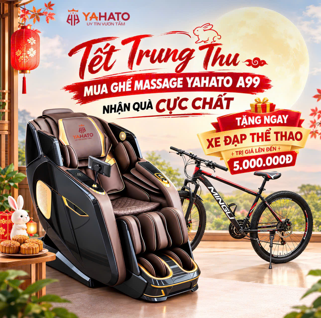 Trung Thu 2026 – Mua ghế massage, nhận quà sức khỏe