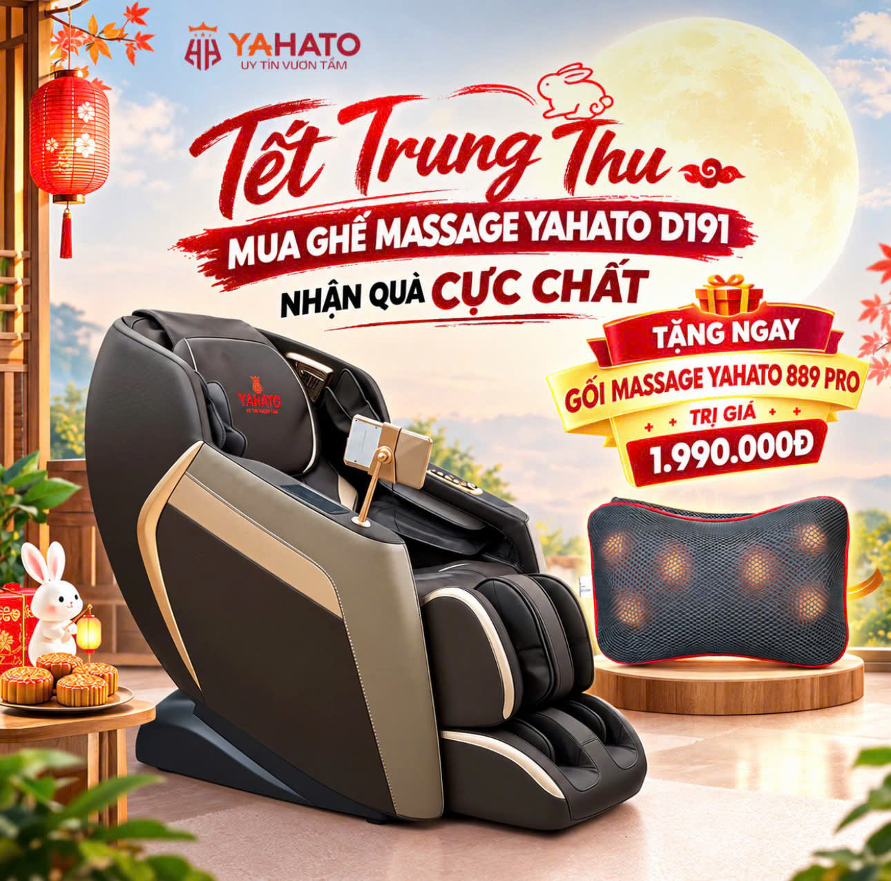 Trung Thu 2026 – Mua ghế massage, nhận quà sức khỏe