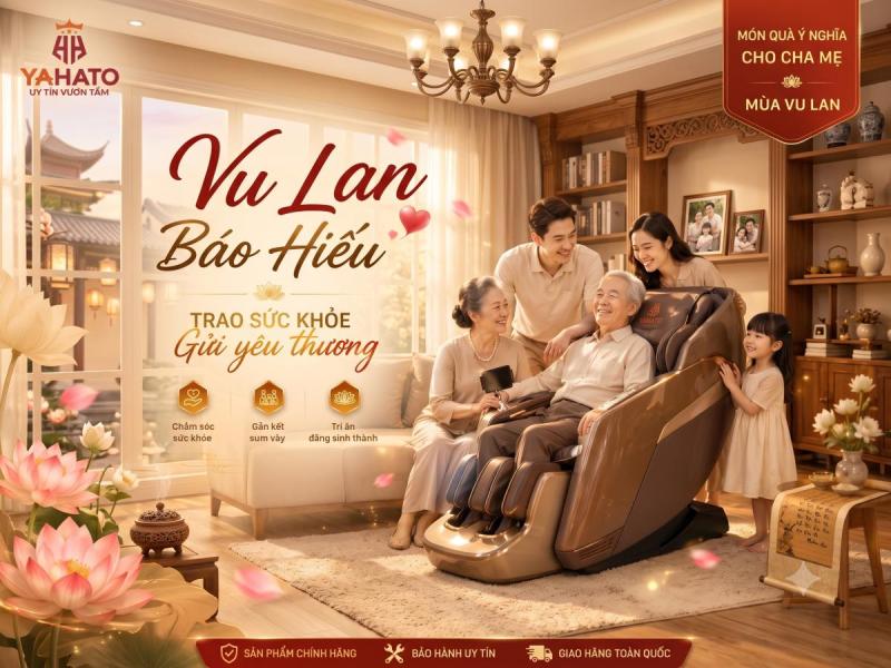 Vu Lan báo hiếu – Tặng cha mẹ ghế massage, trao...
Vu Lan báo hiếu – Tặng cha mẹ ghế massage, trao...
