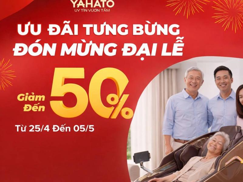   
          Ưu đãi tưng bừng đón mừng đại lễ – Giảm đến 50%...